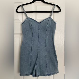 Denim romper